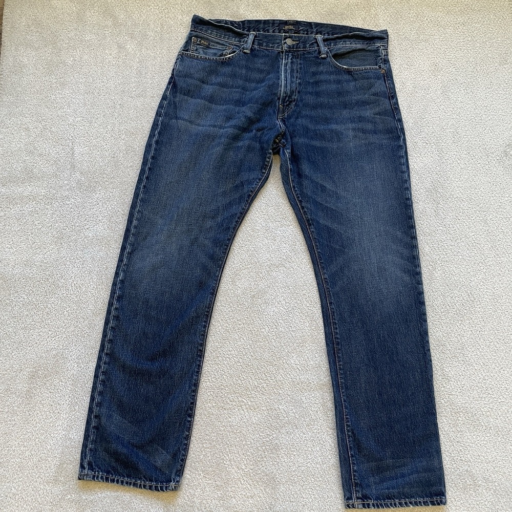 Polo Ralph Lauren Hampton Relaxed Straight Jean Mens 36x34 Fits 37x31.5 Preppy